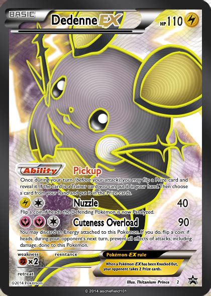 Dedenne Ex Full Art Printing Promo 2 By Thitaniumprince On Deviantart