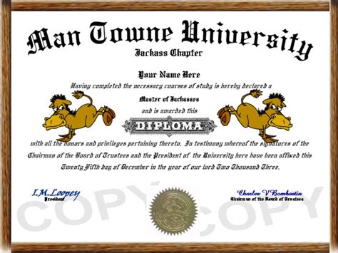 Humorous Diplomas