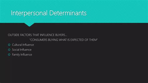 Determinants Of Consumer Behavior Ppt