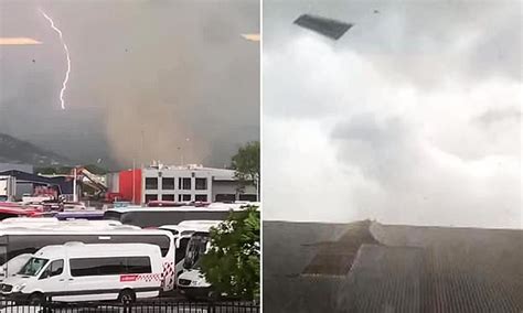 Shocking Moment A Tornado Rips Through A Quiet Christchurch Suburb