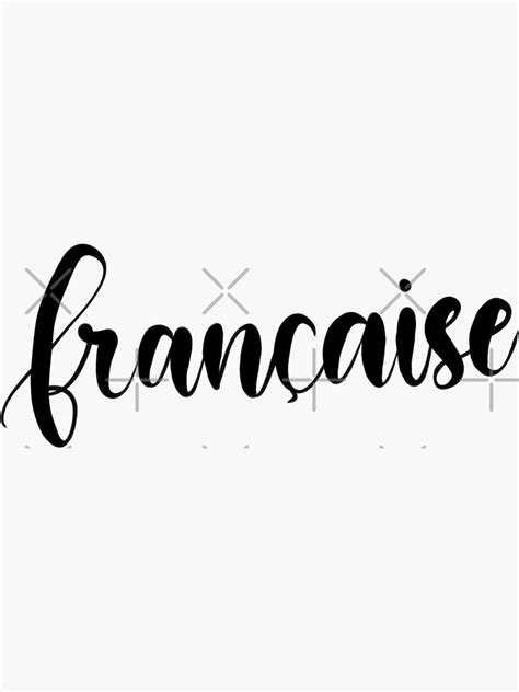 Fran Aise Calligraphy Sticker For Sale By Yitingzarts Redbubble