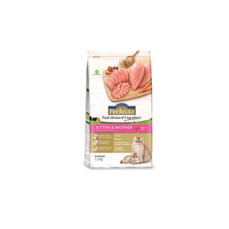 perfecta kitten mother dry cat food fresh chicken kg