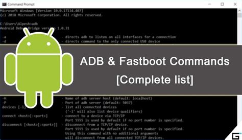 Complete List Of Adb And Fastboot Commands Uses And Operations Hacking Tools For Android