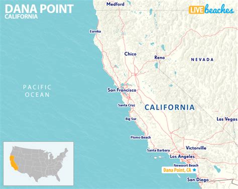 Map of Dana Point, California - Live Beaches