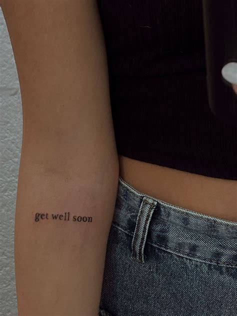 Get Well Soon Tattoo Ariana Grande Raahesposito Tiny Tattoos For