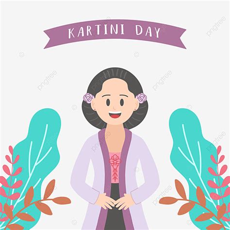 Kartini Day White Transparent Smile Kartini Day Floral Greeting