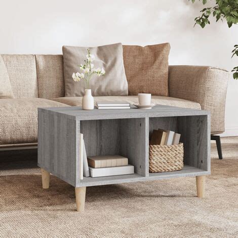 Table Basse Sonoma Gris X X Cm Bois D Ing Nierie