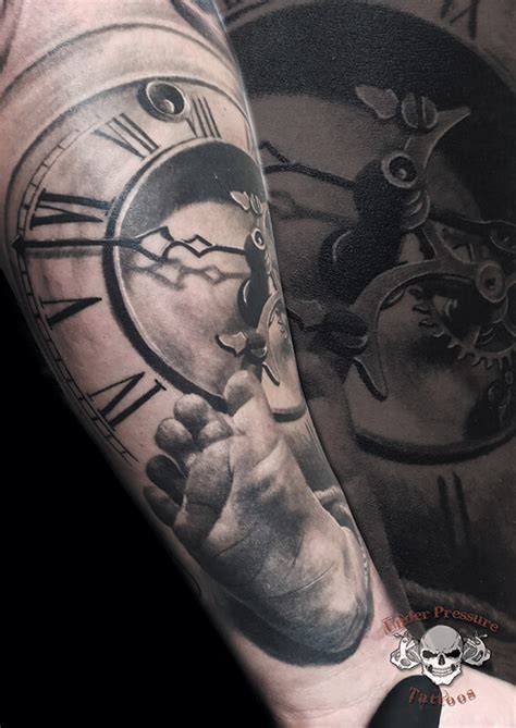 Black And Grey Under Pressure Tattoos