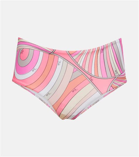 Mid Rise Bikini Hoschen In Multicolor Pucci Mytheresa