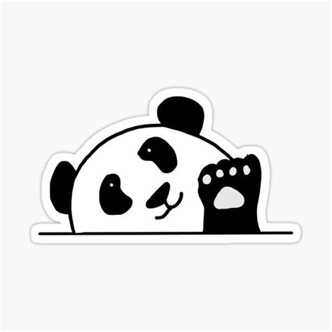 "cute little panda doodle sticker" Sticker for Sale by vishakha20 ...