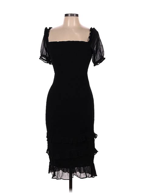 Abercrombie And Fitch 100 Polyester Black Cocktail Dress Size M 64