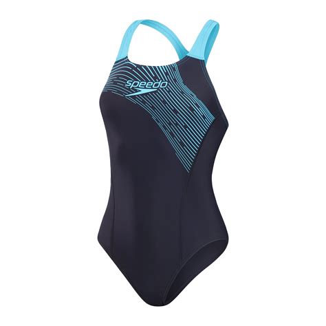 Speedo Womens Medley Logo 1 Piece Navy