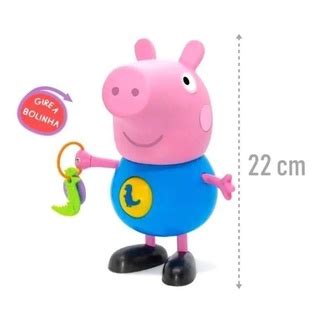 Brinquedo Bonecos Peppa E George Pig Cm Atividades Shopee Brasil