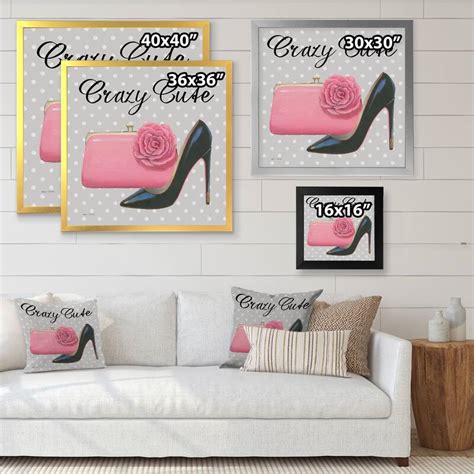 Designart Glam Fashion High Heels I Fashion Framed Art Print Bed Bath And Beyond 30233714