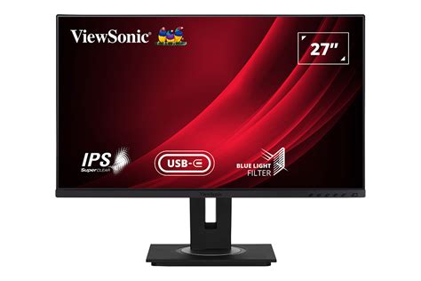 ViewSonic VG-Series Ergonomic Business Monitor — 27" 4K UHD (3840x2160) HDR400 IPS (TAA / 5YR-ADV) (VG-27UHD-TAA-5YR-ADV)