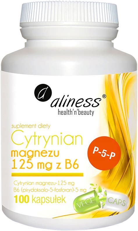 Aliness CYTRYNIAN MAGNEZU Z Witamina B6 100 Magnez 10201322104 Allegro Pl