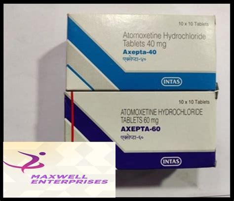 Atomoxetine Hydrochloride Tablets 10 10 At Rs 125 Stripe In Nagpur