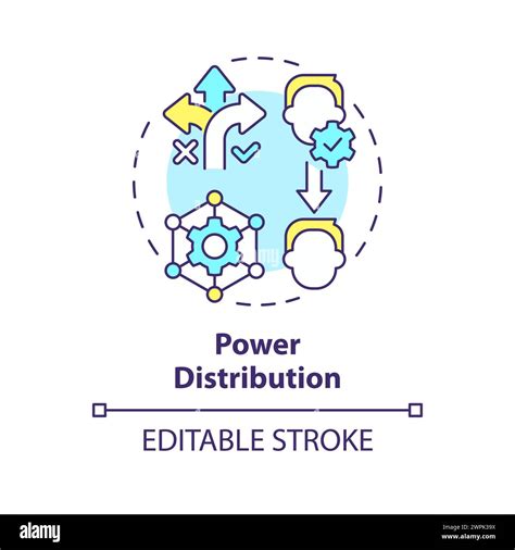 Power Distribution Multi Color Concept Icon Stock Vector Image Art