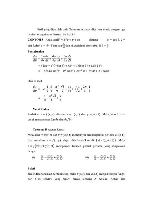 Contoh Soal Aturan Rantai Turunan Fungsi Dan Jawaban Jawaban Buku