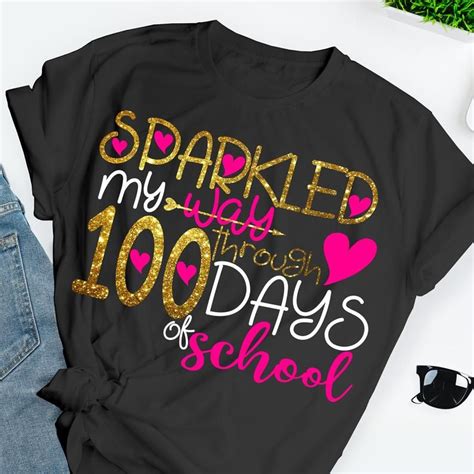 Sparkled Through 100 Days Svg 100th Day Svg Teacher Svg Etsy School