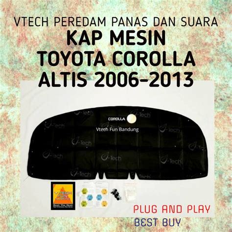 Jual Peredam Panas Dan Suara Kap Mesin Toyota Corolla Altis Hitam