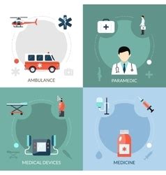 Paramedic Infographics Layout Royalty Free Vector Image