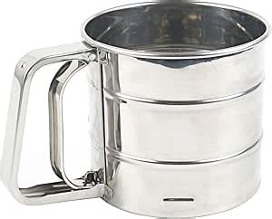 Trixes Stainless Steel Sifter Sieve For Flour Cocoa And Icing Sugar