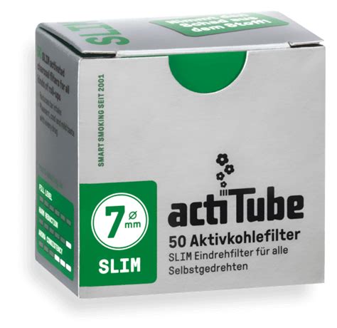 actiTube Slim Aktivkohlefilter 500 Stück 7mm