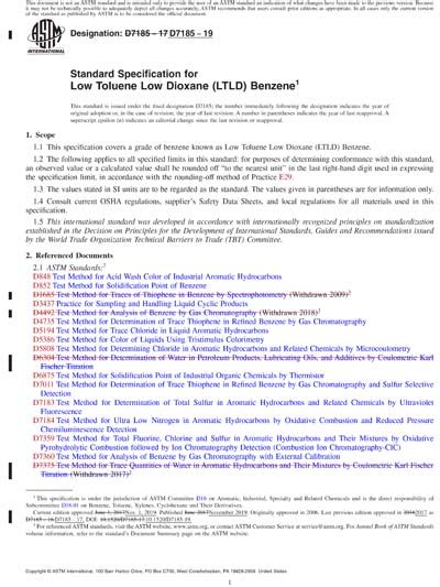 Astm D Red Standard Specification For Low Toluene Low Dioxane