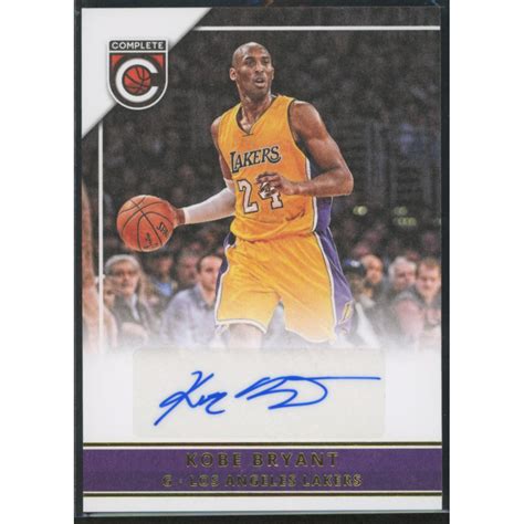 Kobe Bryant 2015 16 Panini Complete Autographs Kbr Jsa Loa