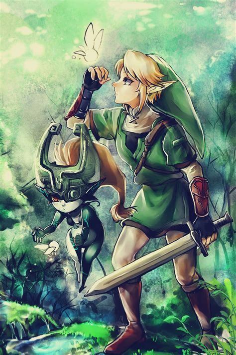 Midna Imp And Link Twilight Princess Legend Of Zelda Twilight