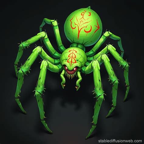 Neon Spider Dnd Character Stable Diffusion Online