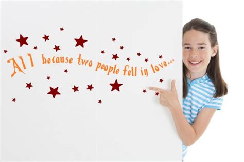 All Because Two People Fell In Love Wall Sticker Wall Stickers