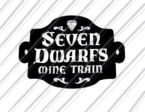 Seven Dwarfs Mine Train Svg File For Cricut Etsy