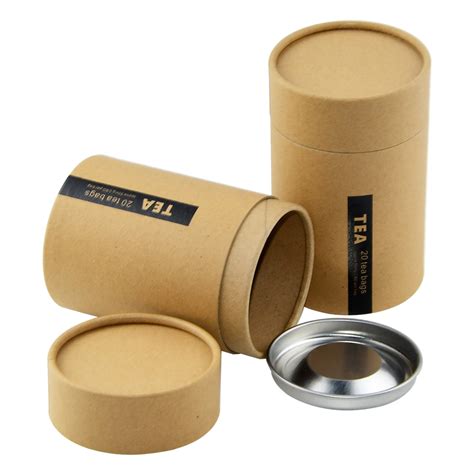 Food Grade Paper Tubes Tea Paper Tube Boxes Custom Kraft Paper Tubes