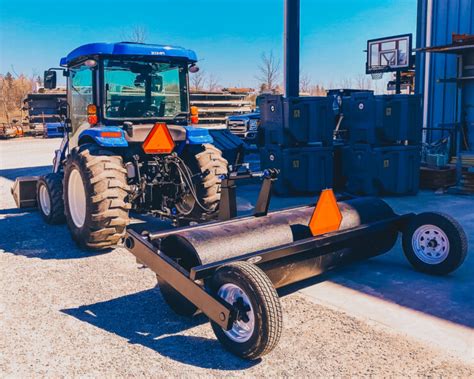 Lawn Roller Custom Made w/ Hydraulic System for Easy Transport