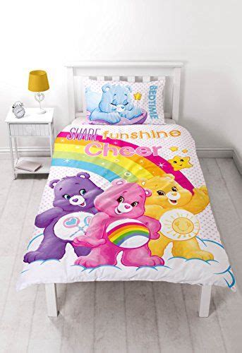 Care Bears Cuddles Single Duvet Set Large Print Design