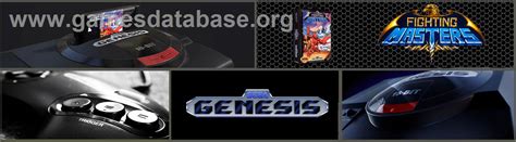 Fighting Masters Sega Genesis Artwork Marquee