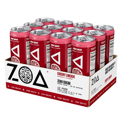 Buy ZOA Zero Sugar Energy Drinks Healthy Energy Formula With Vitamins