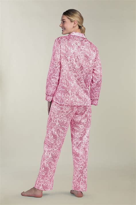 Brushed Back Satin Pajama Miss Elaine Store