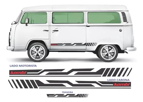 Faixa Lateral Vw Kombi Laterais Sport Standard Kit Adesivo