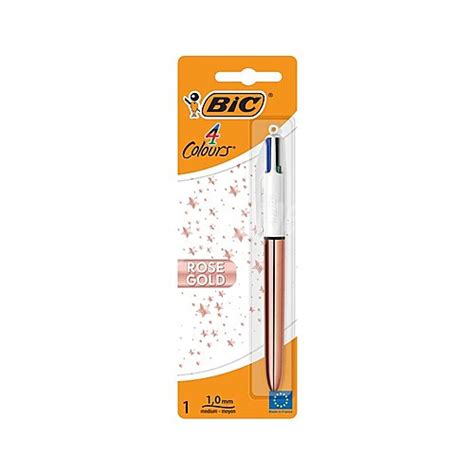 Bic Pack Bol Grafos Colores Rose Gold De Punta Media Mm Con