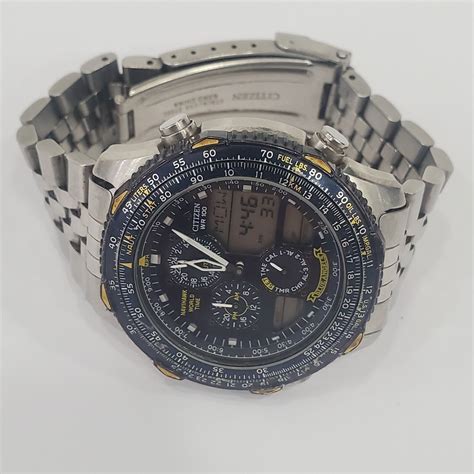 Citizen Navihawk Blue Angels Promaster Chronograph Mens Watch C300 Q00842 Ebay