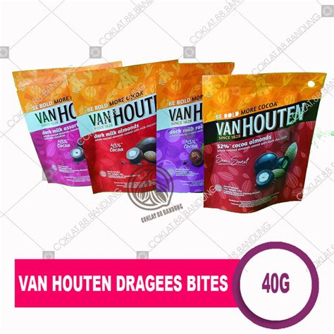 Van Houten Gr Dark Milk Cokelat Dragees Pouch Coklat Vanhouten