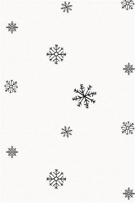 Black And White Snowflake Wallpaper