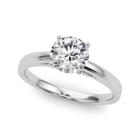 Eloya Jewel Ct Round Cut Lab Created Diamond Ring K White Gold