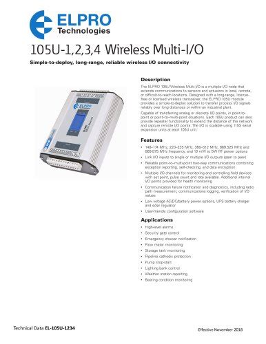 U K Wireless I O Elpro Technologies Pdf Catalogs Technical