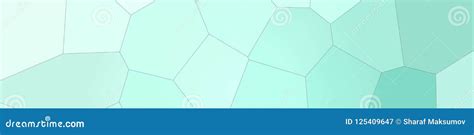 Green And Blue Colorful Giant Hexagon In Banner Shape Background