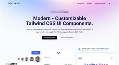 Meraki UI Tailwind CSS Components Tailkits