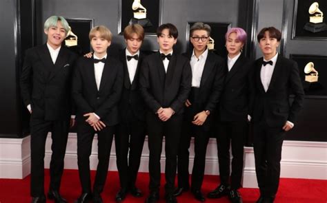 Bts In Coordinated Black Suits Grammy 2019 Red Carpet Style Footwear